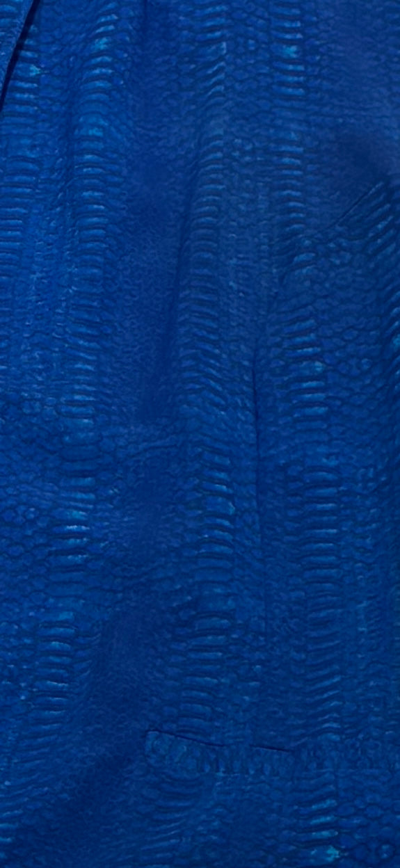 Q562754 Royal Blue Textured Shrug Jacket