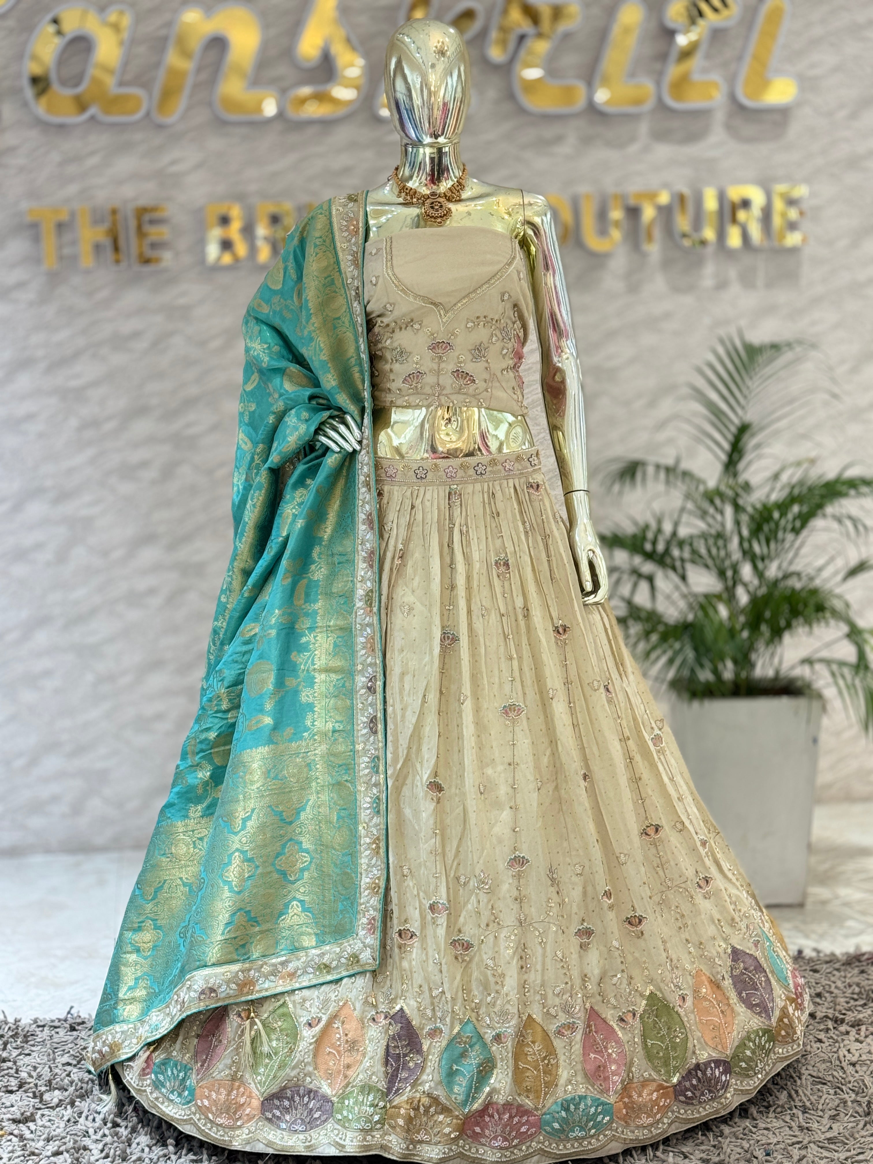Noor-E-Pastel Designer Lehenga Set