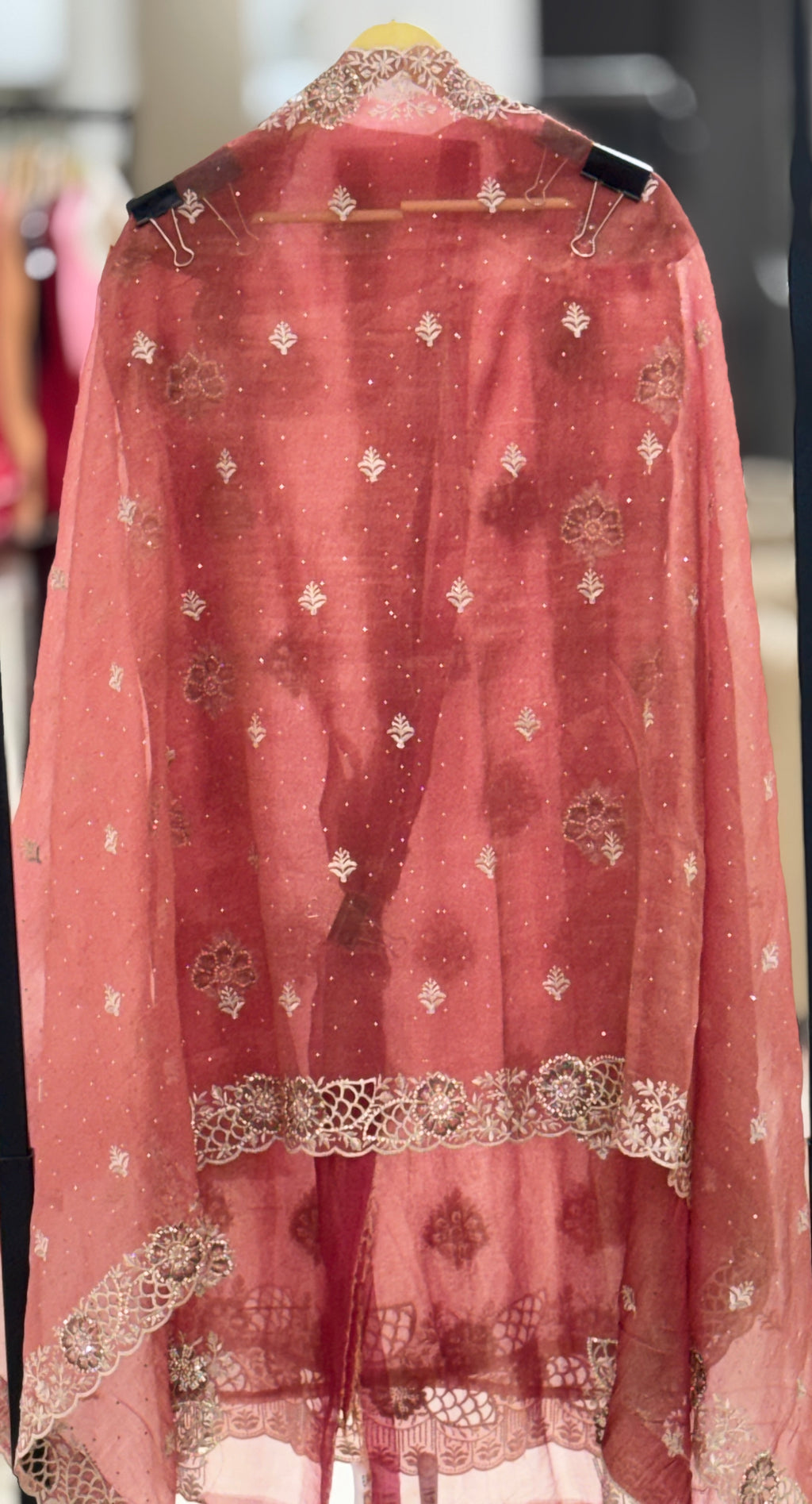 Rosewood Elegance Heavy Embroidered Party Wear Suit Set