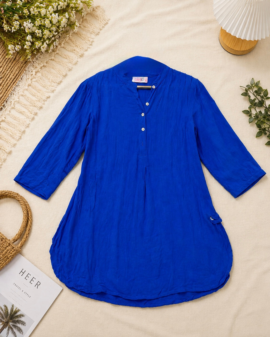 Q562750 Royal Blue Rayon Everyday kurti Top