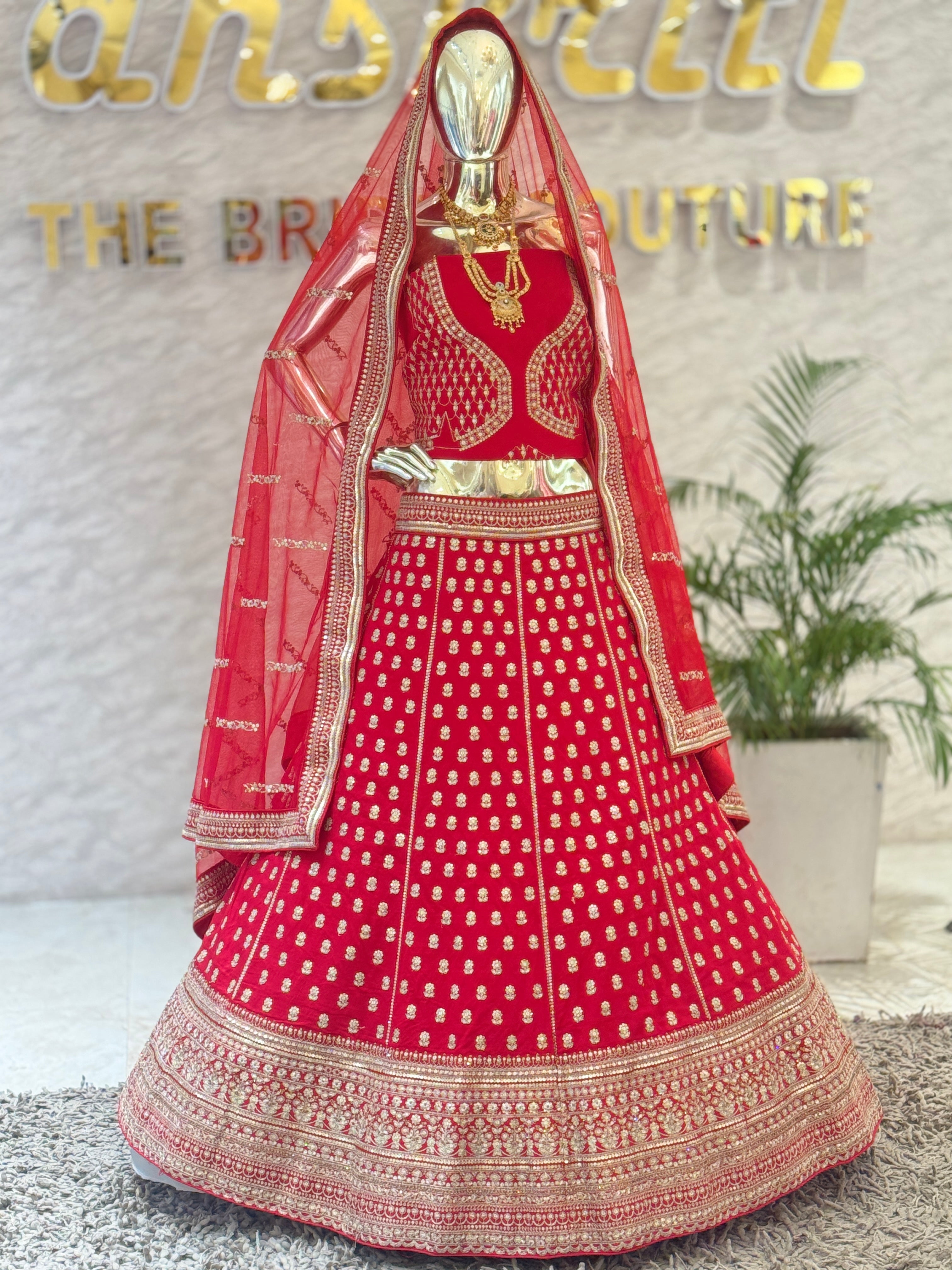 Q561486 Ruby Royale Bridal Lehenga Set