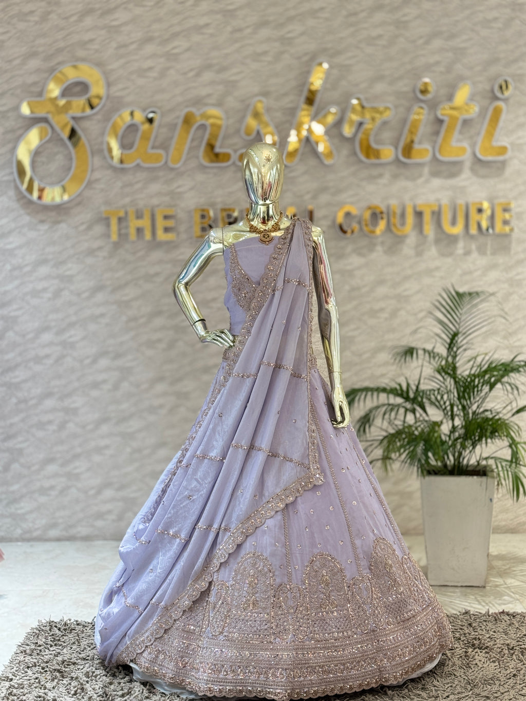 Lilac Dream Couture Lehenga