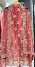 Rosewood Elegance Heavy Embroidered Party Wear Suit Set q561931