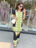 Chic Botanical Print Co-Ord Set in Premium Printed Cotton q561401