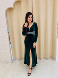 ₹1599 Bodycon Midi Dress with Embellished Waist