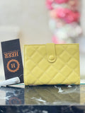 Elegant Quilted Pastel Lemon Wallet q562490