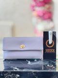 Sophisticated Lavender Pebble-Grain Wallet q562491