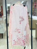 Ethereal Soft-Pink Floral premium cotton  Unstitched Suit Set q562919