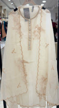 Q562426 Ivory Embroidered Unstitched mul-mul cotton Suit
