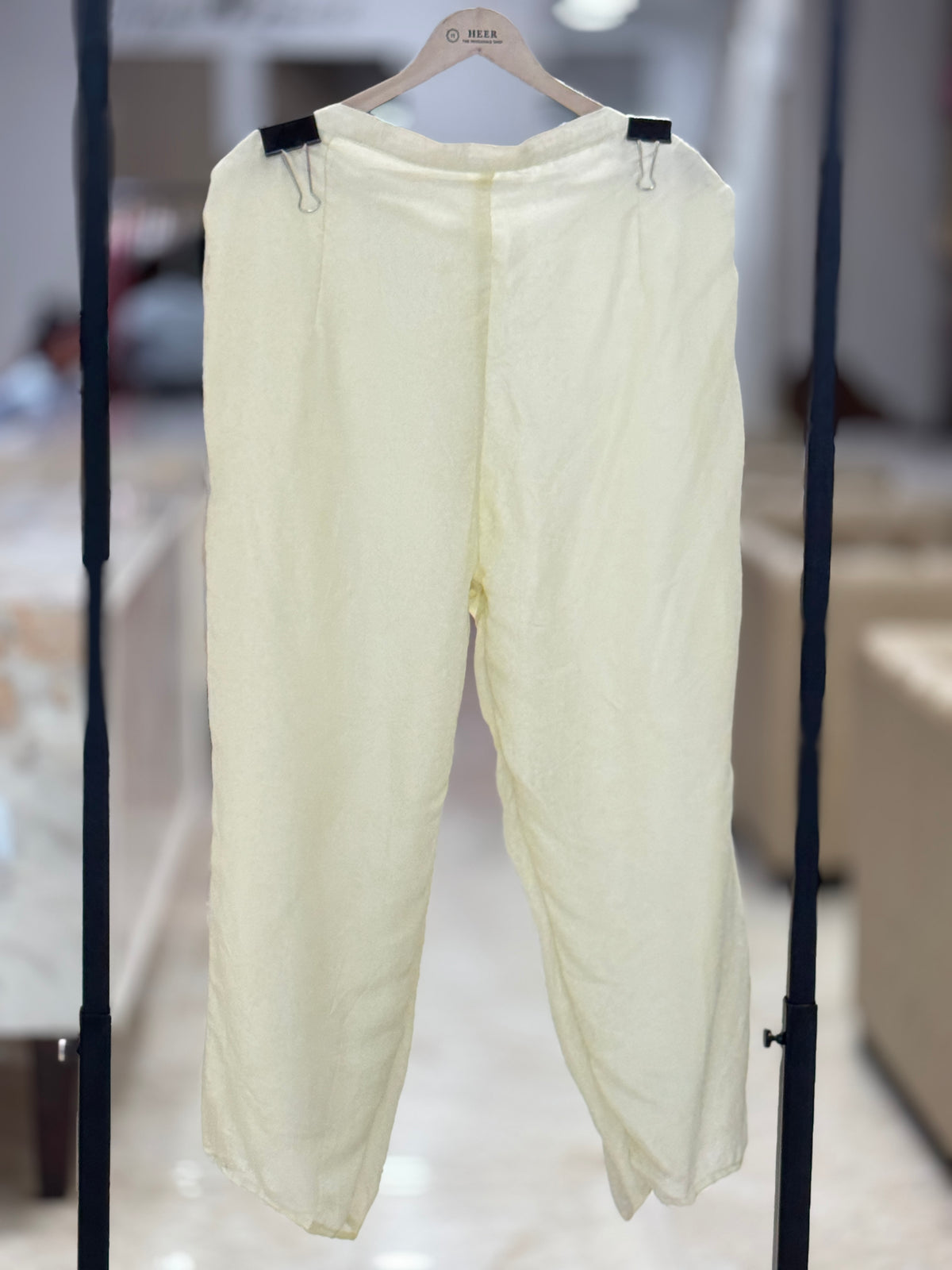 Off white with ice blue premium  Ombre Embroidered Co-ord Set q562674