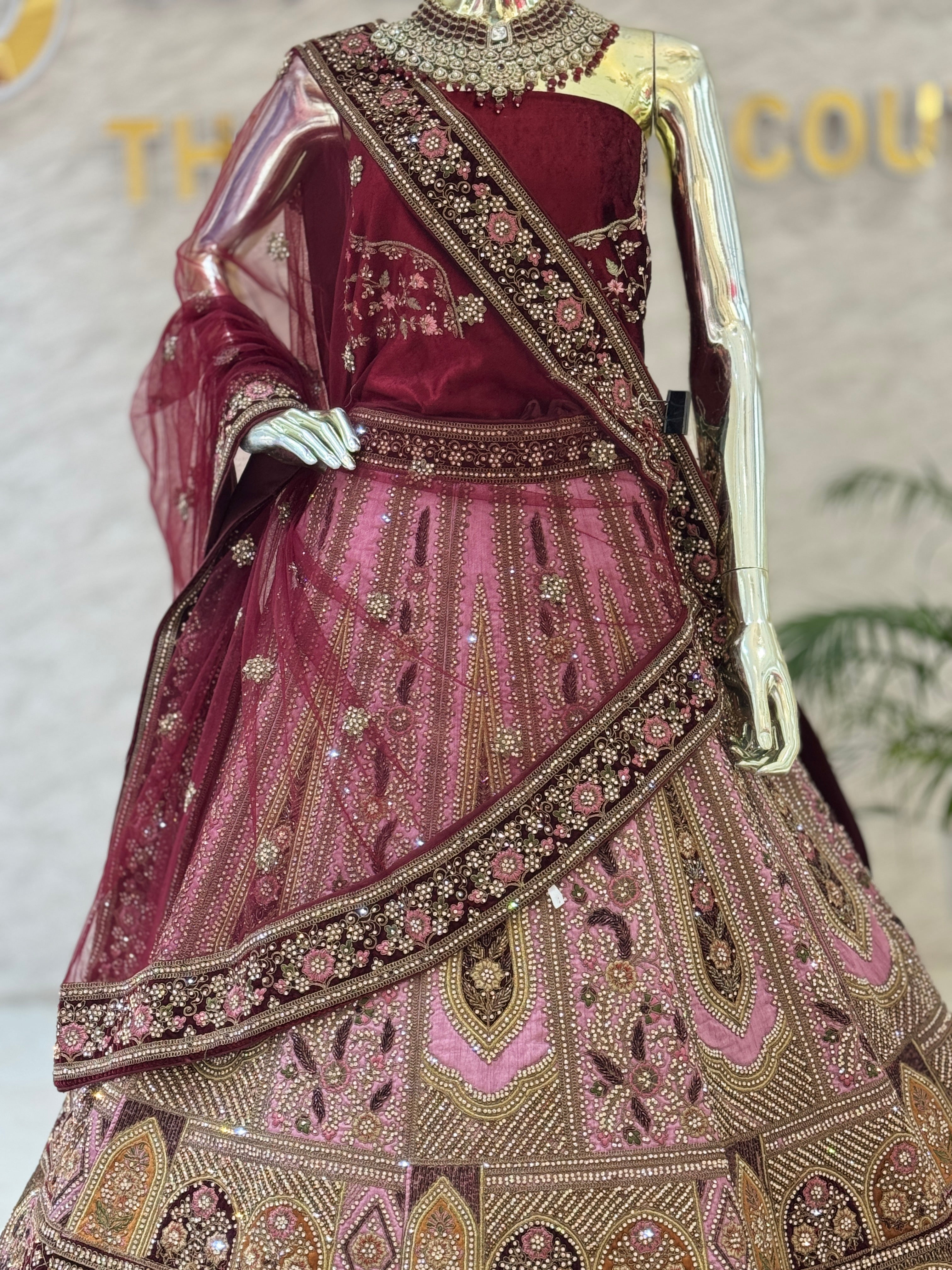 unstitched lehanga