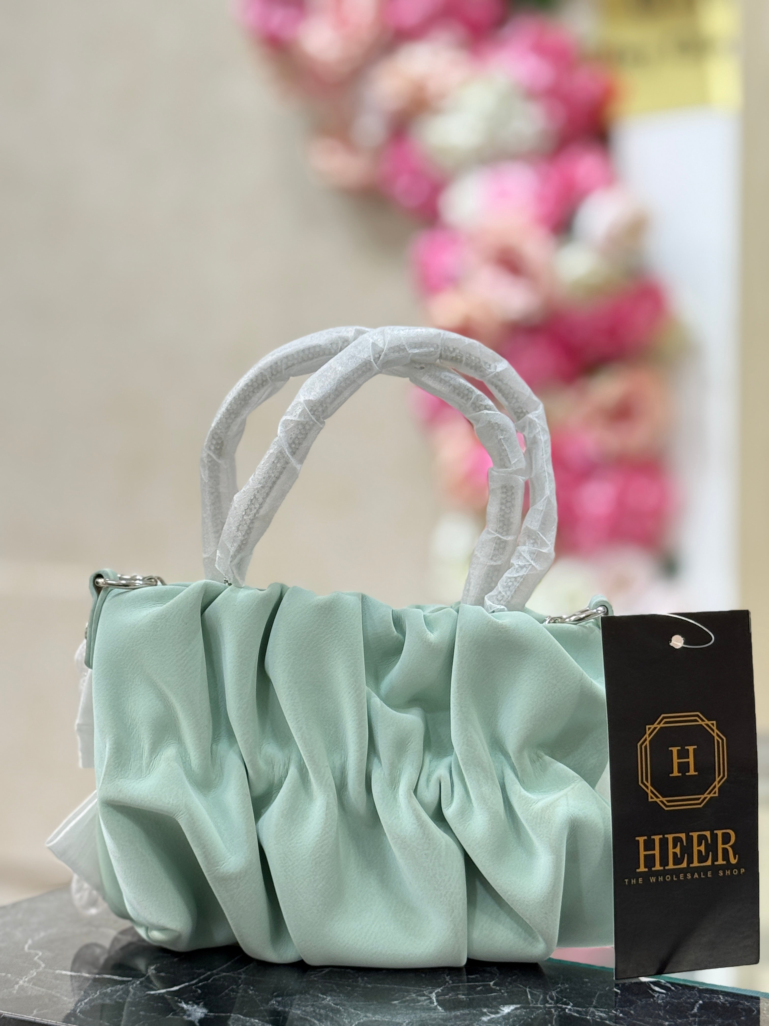 Q562701 Mint Pearl Bloom Handbag