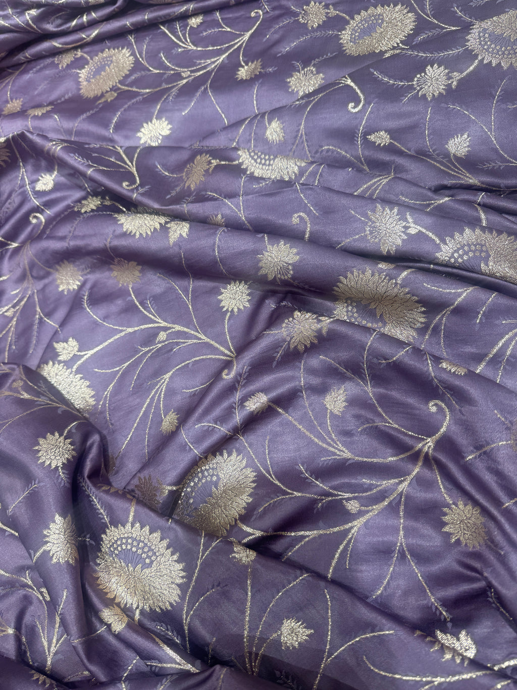 Q562731 purple Silk Zari Work saree