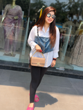 Trendy Denim-Overlay Ensemble q562871