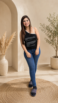 Boho-Chic Floral Embroidered Camp Collar Top – Elegant Everyday Wear q562872