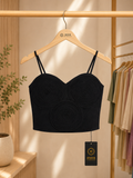 Boho-Chic Floral Embroidered Camp Collar Top q562864