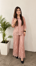 Sophisticated Black Floral Lace Co-ord Set q562853