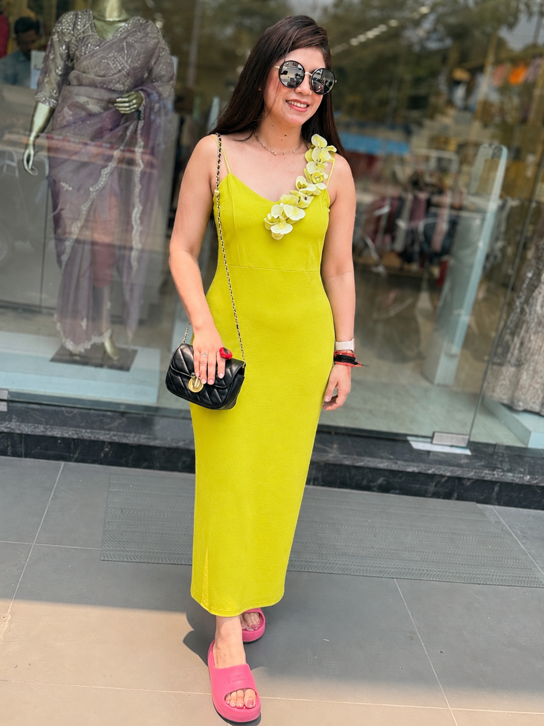 ₹2559 Neon dress