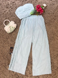 Q562550 Sky blue breezy co-ord set