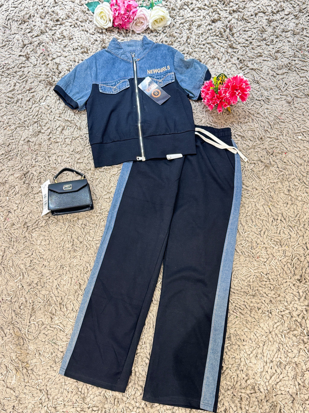 Q561809 denim co-ord set