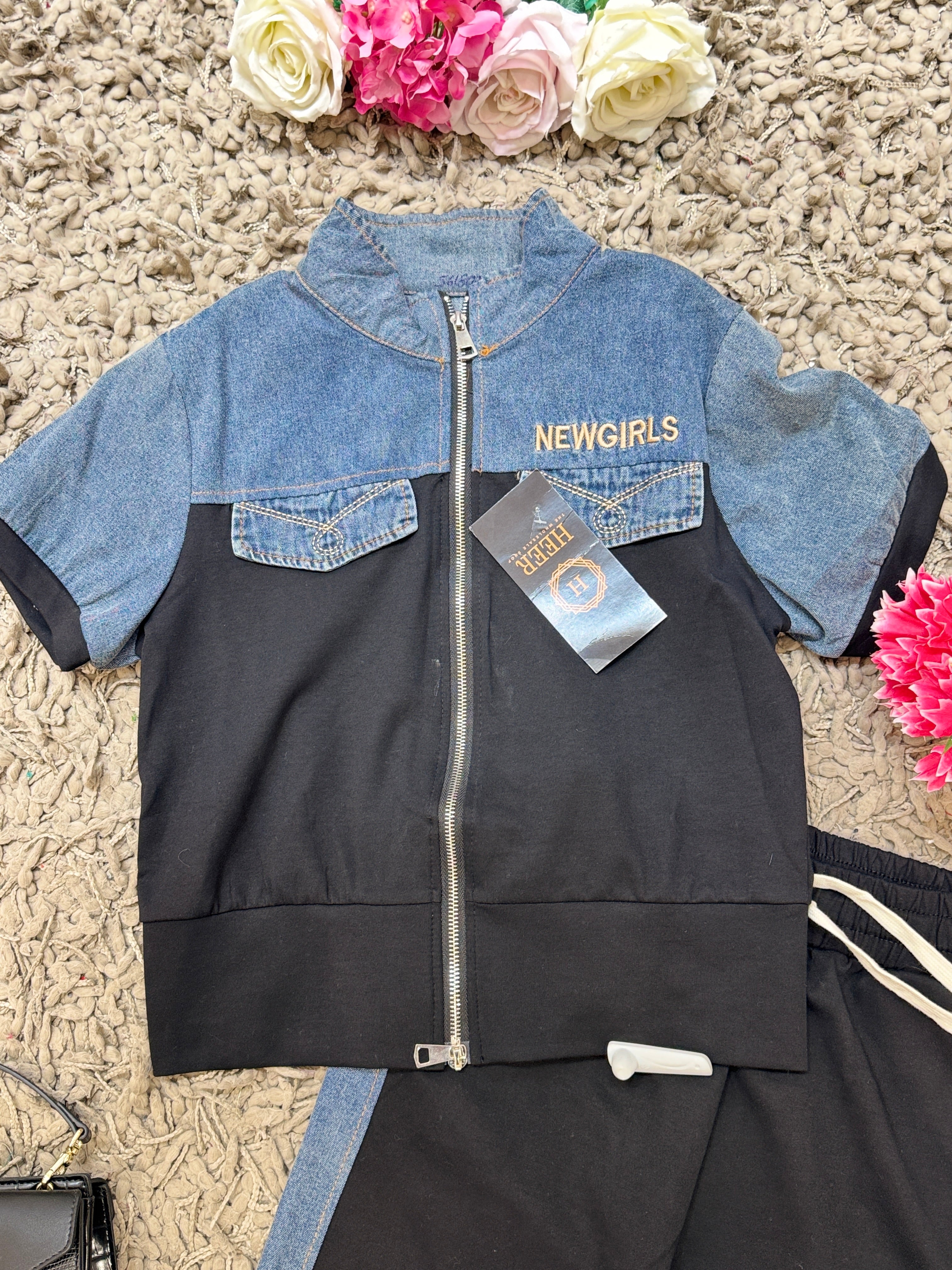 Q561809 denim co-ord set