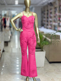 Q562551 Vibrant PINK Jumpsuit