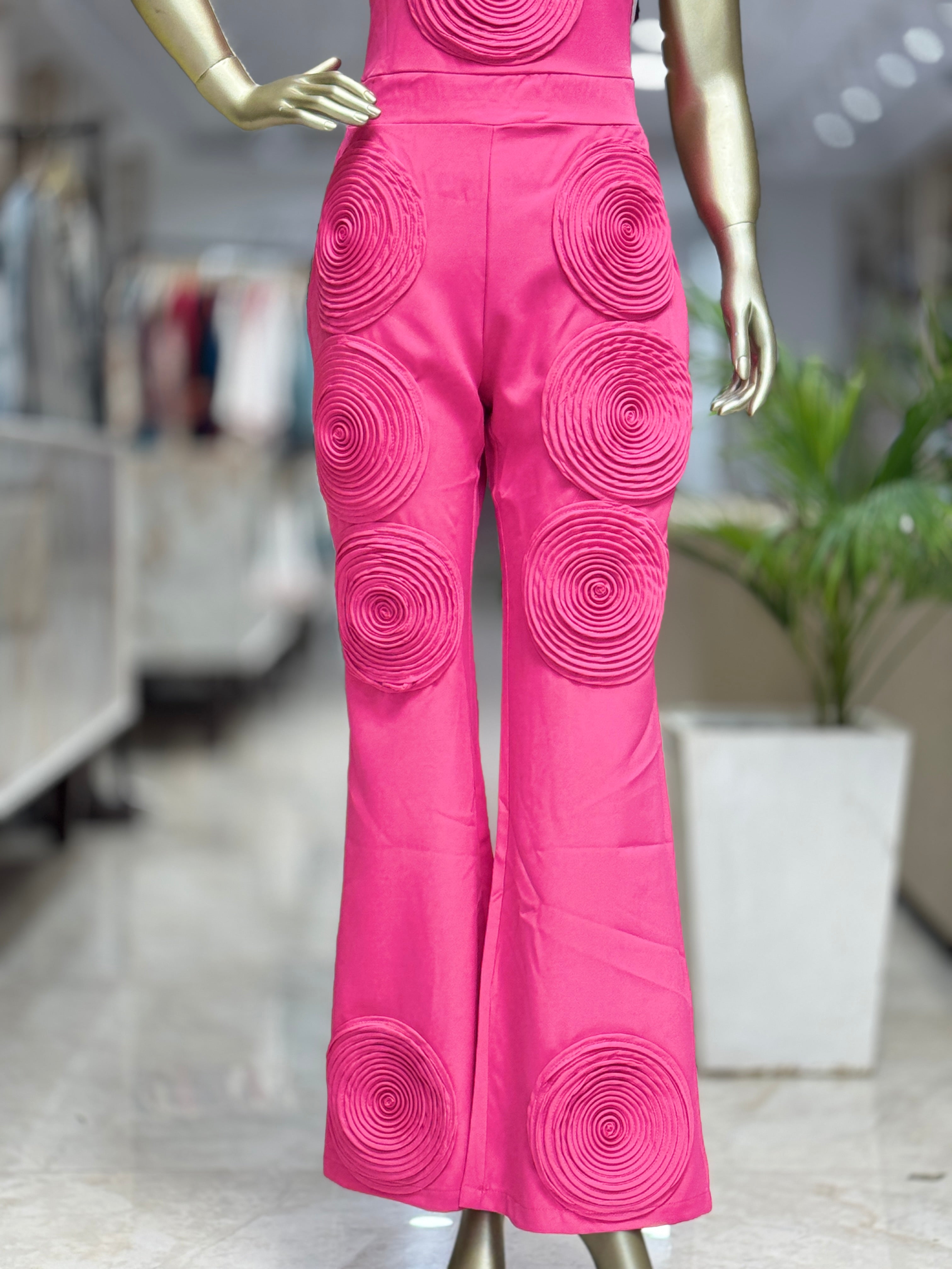 Q562551 Vibrant PINK Jumpsuit