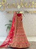 Traditional Red Bridal Lehenga Choli 11544