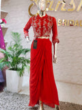Elegant Hand-Worked Dhoti Set q562682