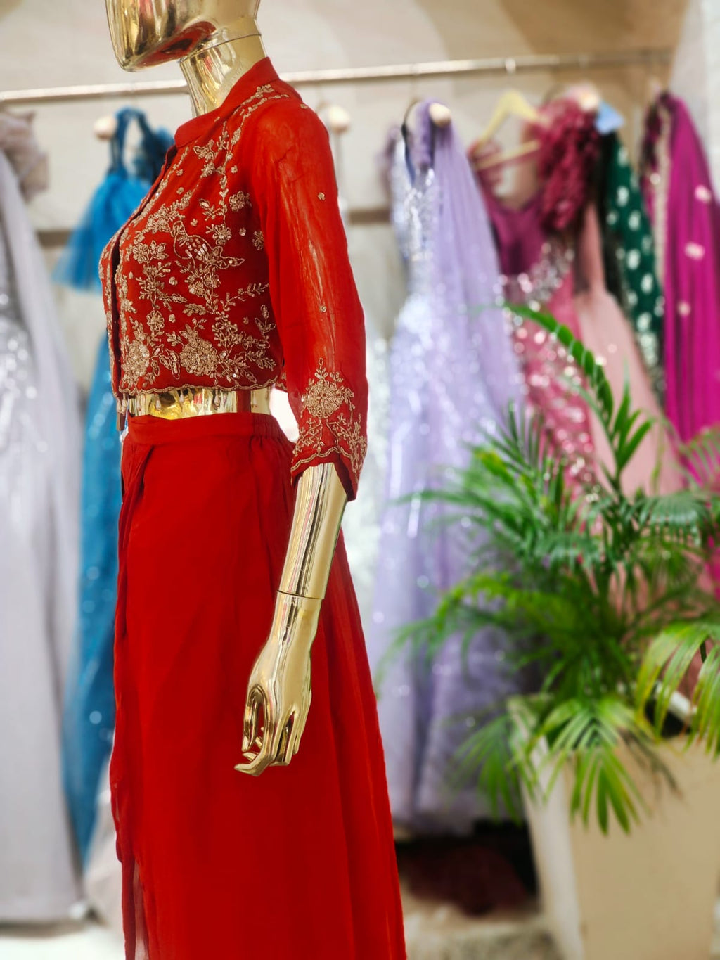Elegant Hand-Worked Dhoti Set q562682